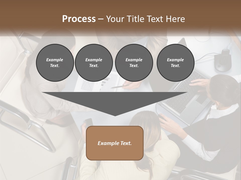 Woman Dial Employment PowerPoint Template
