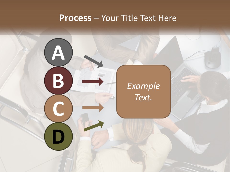 Woman Dial Employment PowerPoint Template