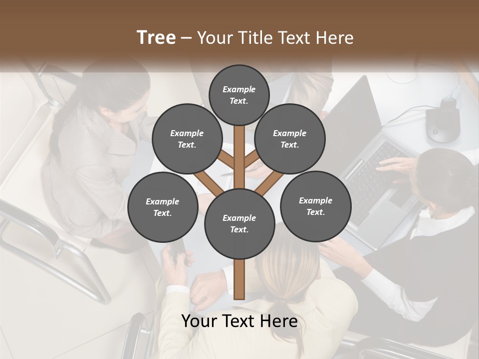 Woman Dial Employment PowerPoint Template