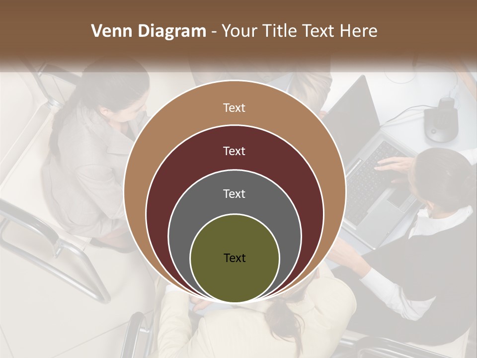 Woman Dial Employment PowerPoint Template