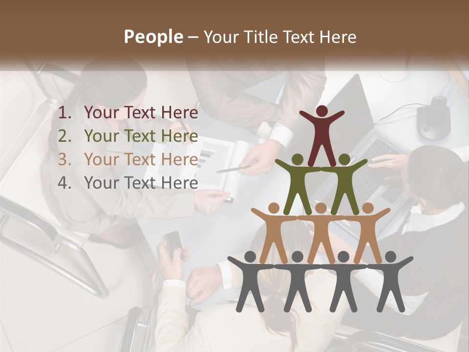 Woman Dial Employment PowerPoint Template