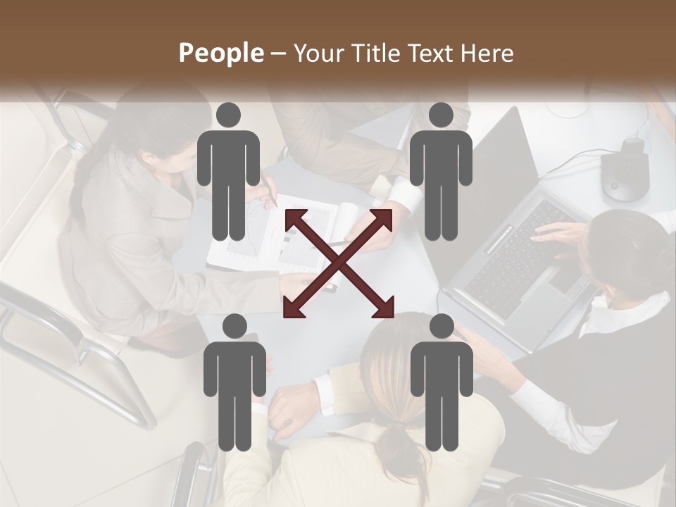 Woman Dial Employment PowerPoint Template