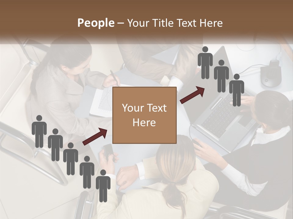 Woman Dial Employment PowerPoint Template