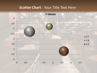 A Conveyor Belt In A Large Warehouse PowerPoint Template