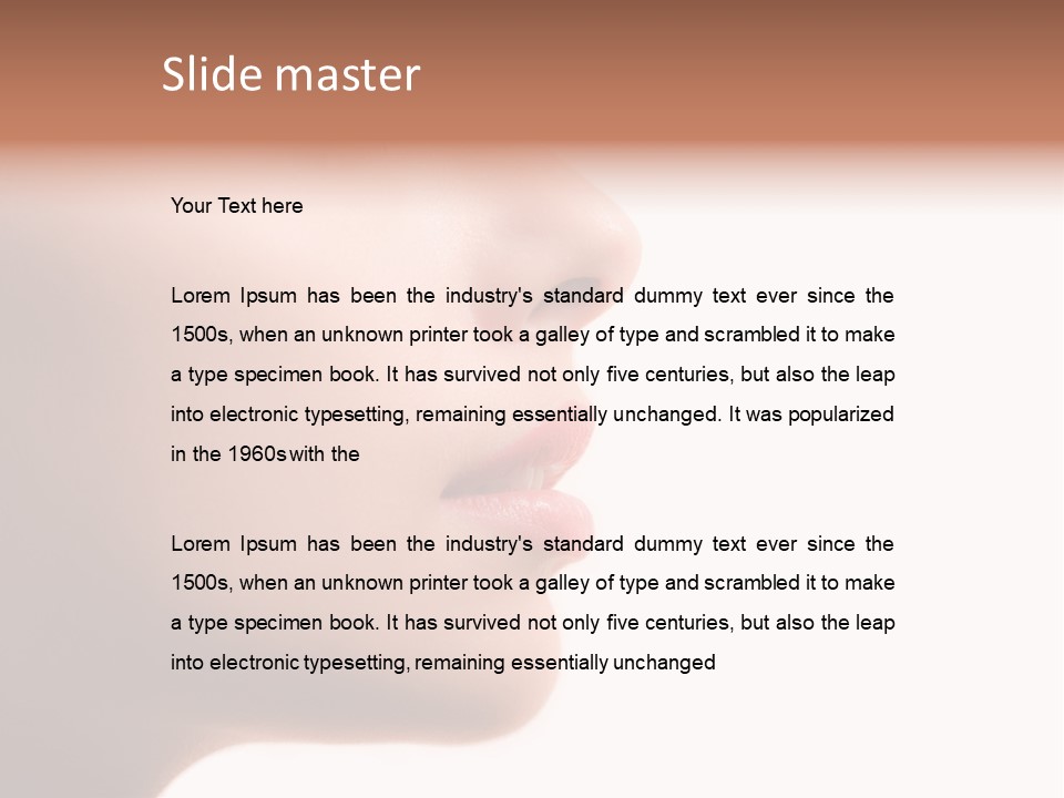 Fashion Female Charming PowerPoint Template