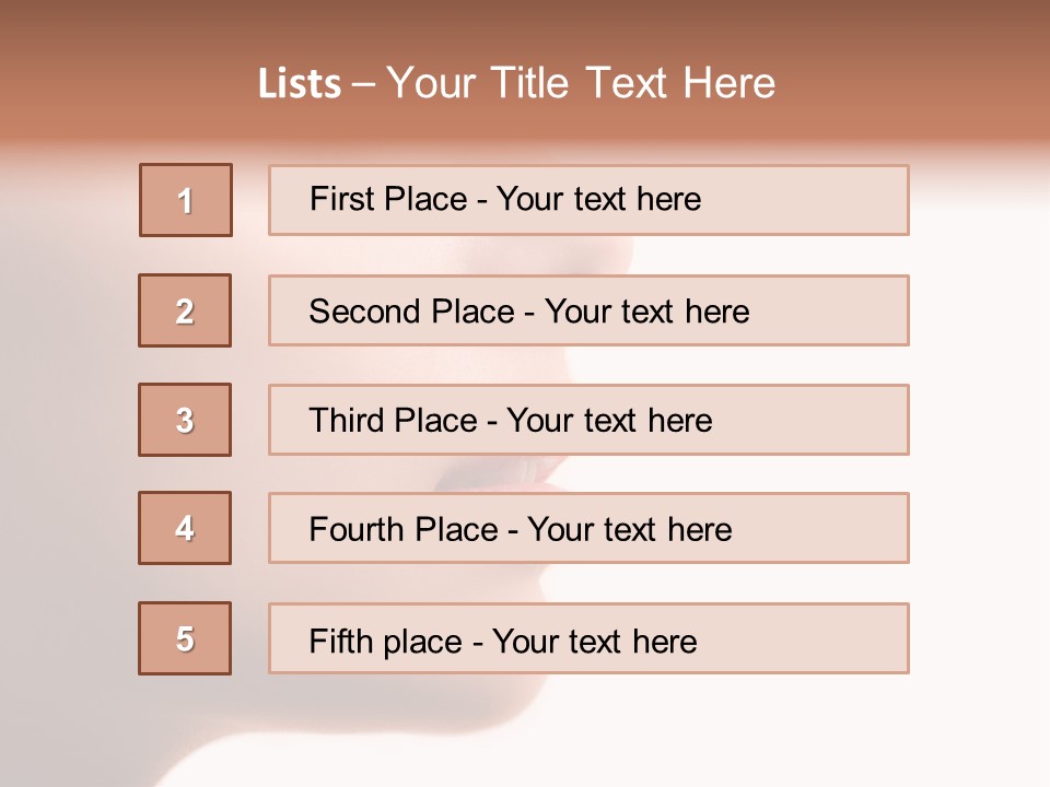 Fashion Female Charming PowerPoint Template
