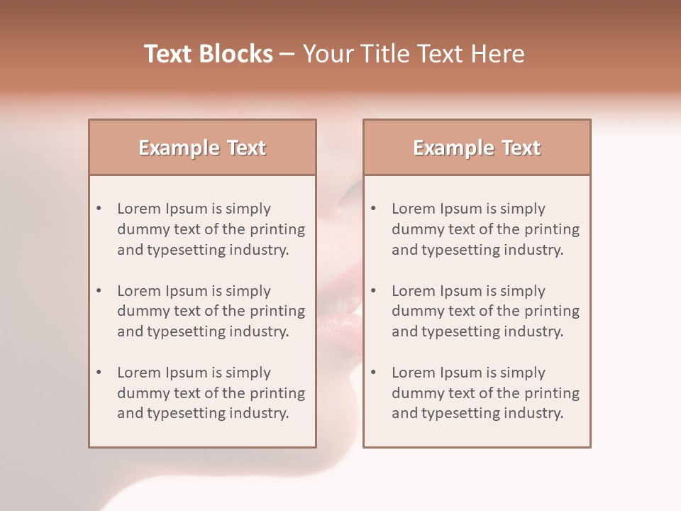 Fashion Female Charming PowerPoint Template