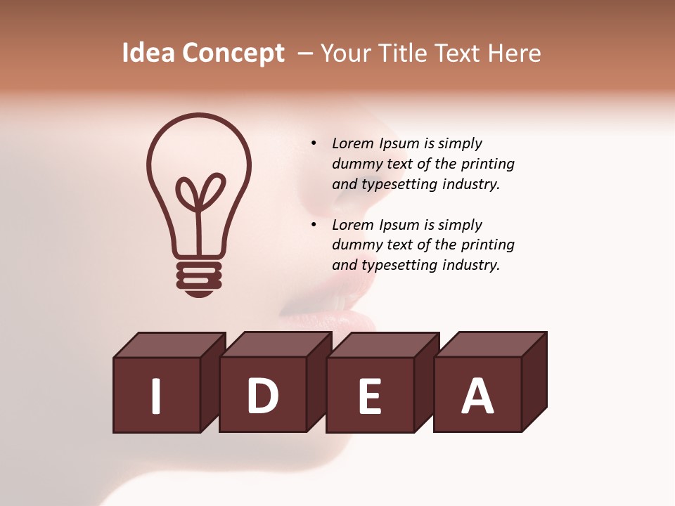 Fashion Female Charming PowerPoint Template