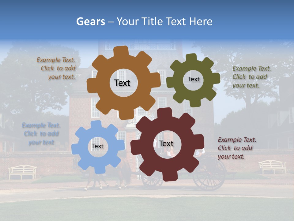 Colonial Virginia Mansion PowerPoint Template