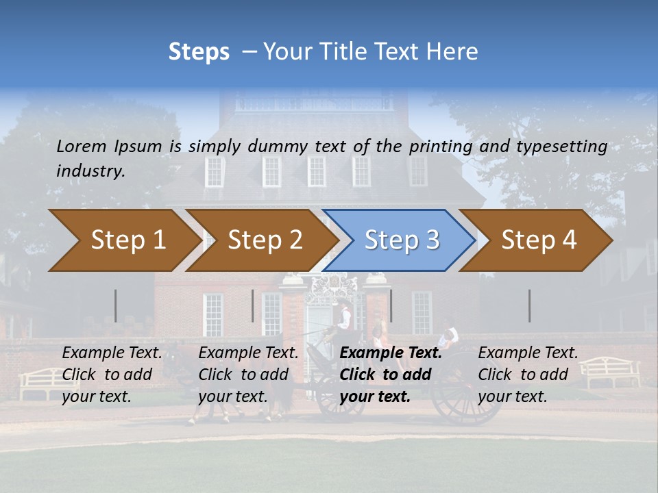 Colonial Virginia Mansion PowerPoint Template