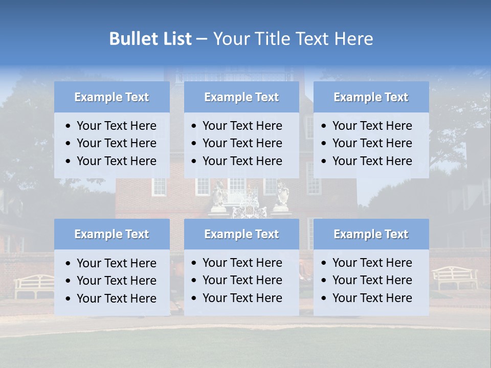 Colonial Virginia Mansion PowerPoint Template