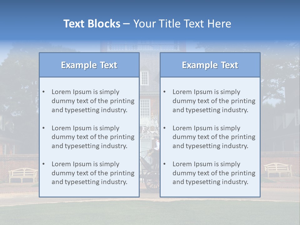 Colonial Virginia Mansion PowerPoint Template