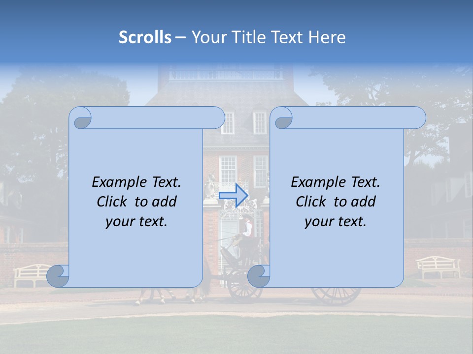 Colonial Virginia Mansion PowerPoint Template