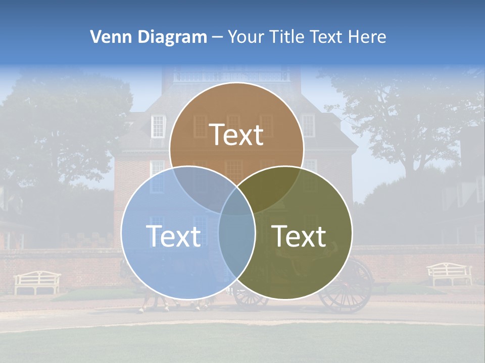 Colonial Virginia Mansion PowerPoint Template