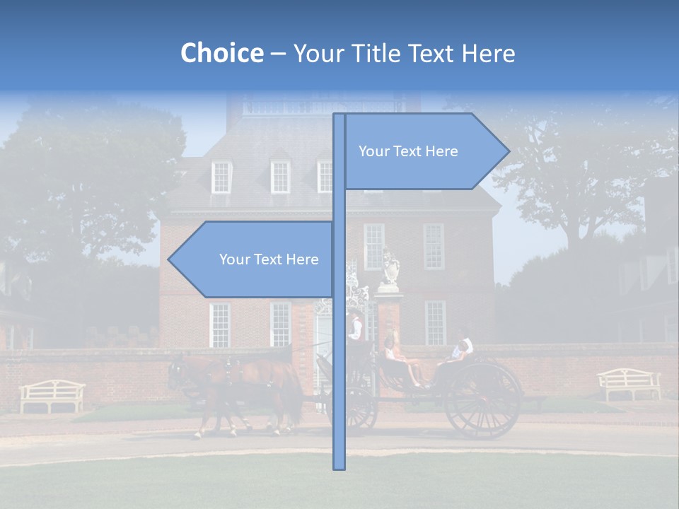 Colonial Virginia Mansion PowerPoint Template