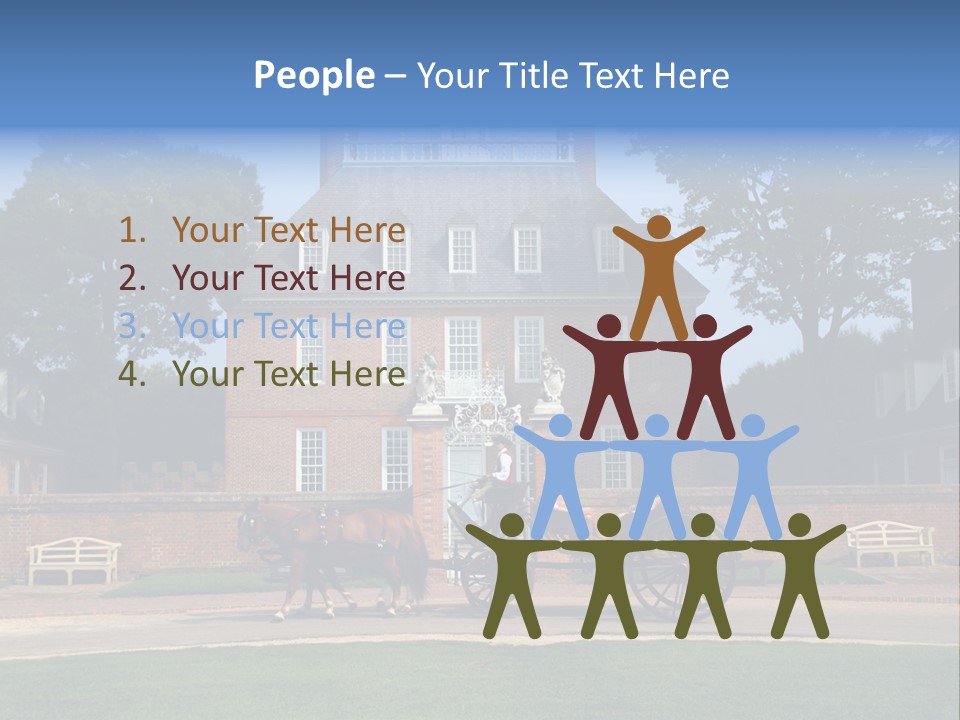 Colonial Virginia Mansion PowerPoint Template