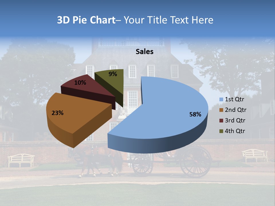 Colonial Virginia Mansion PowerPoint Template