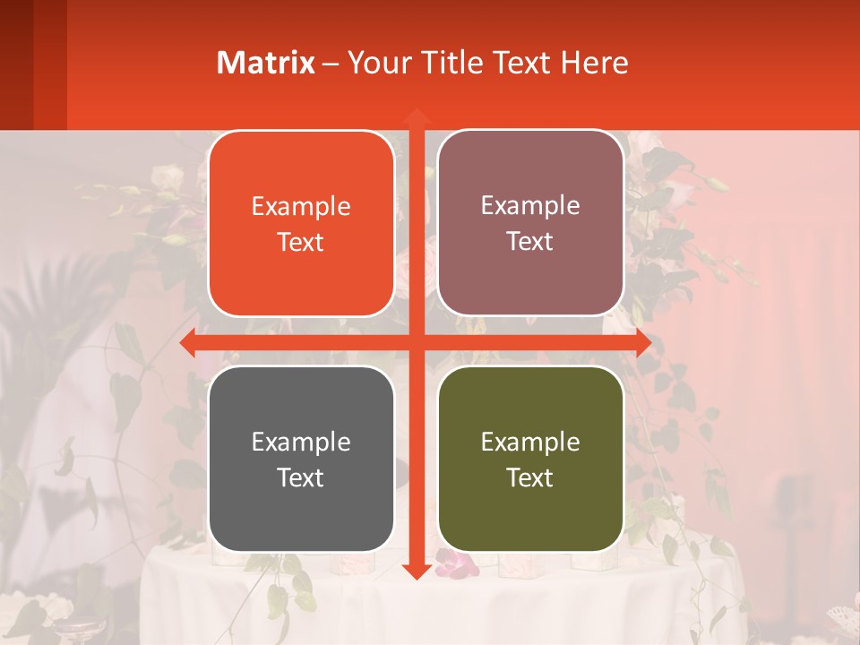 Cocktail Cloth Red PowerPoint Template