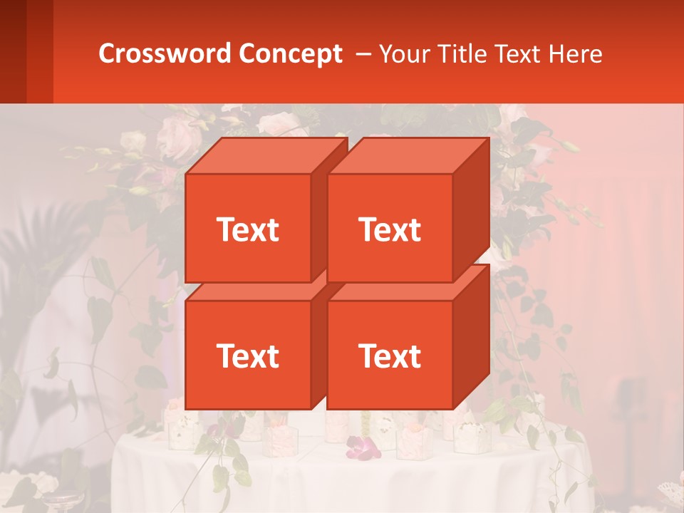 Cocktail Cloth Red PowerPoint Template