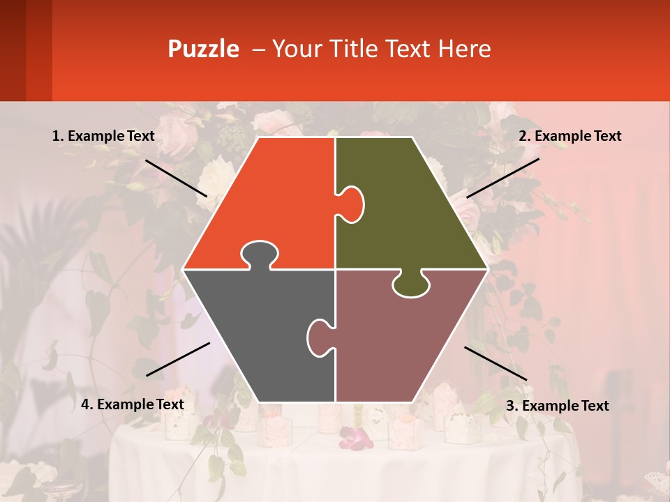 Cocktail Cloth Red PowerPoint Template