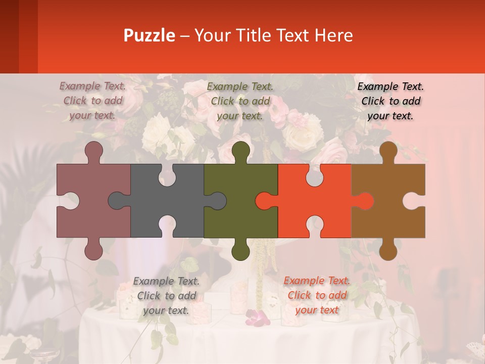 Cocktail Cloth Red PowerPoint Template