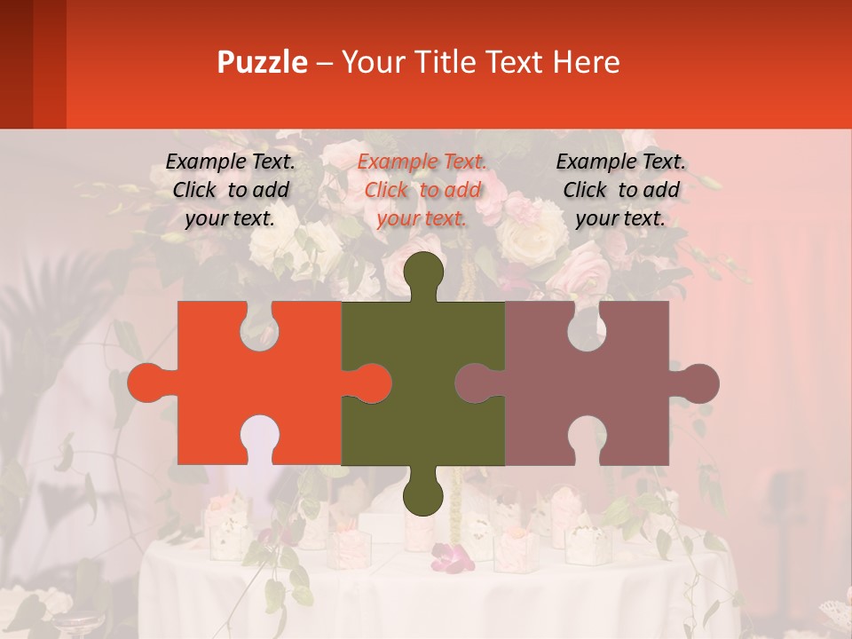 Cocktail Cloth Red PowerPoint Template