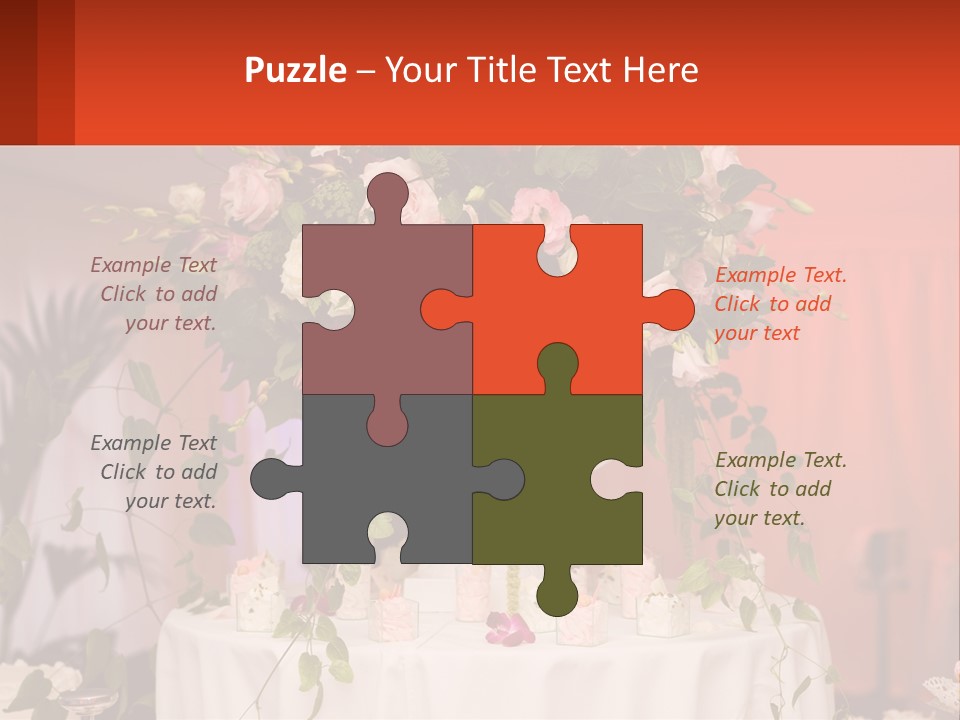 Cocktail Cloth Red PowerPoint Template