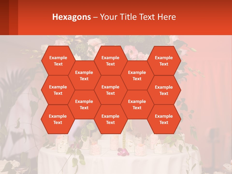 Cocktail Cloth Red PowerPoint Template