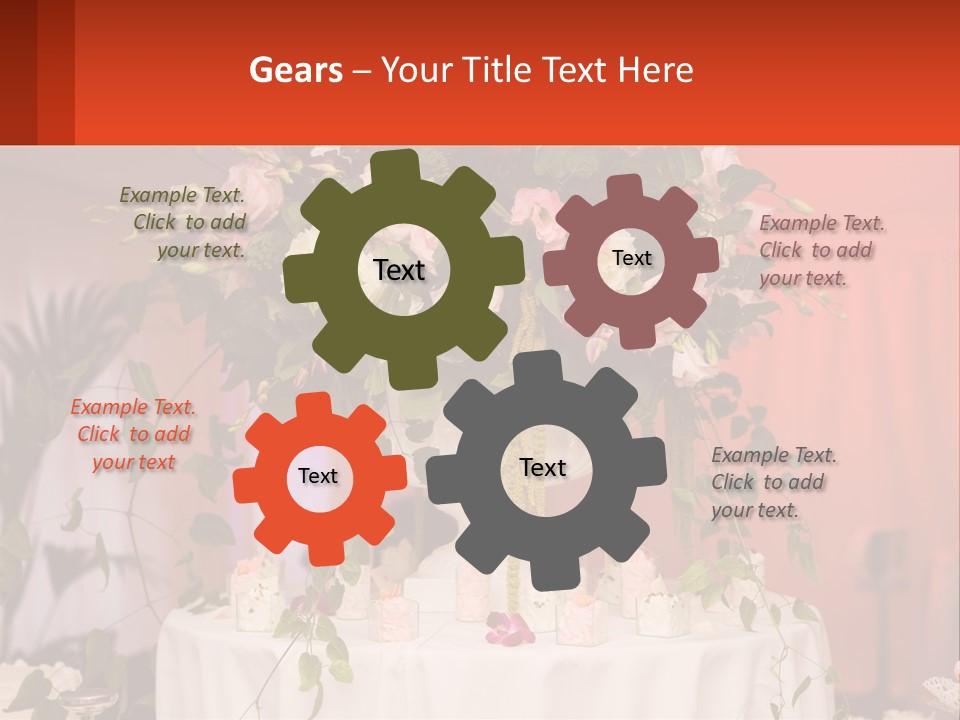 Cocktail Cloth Red PowerPoint Template