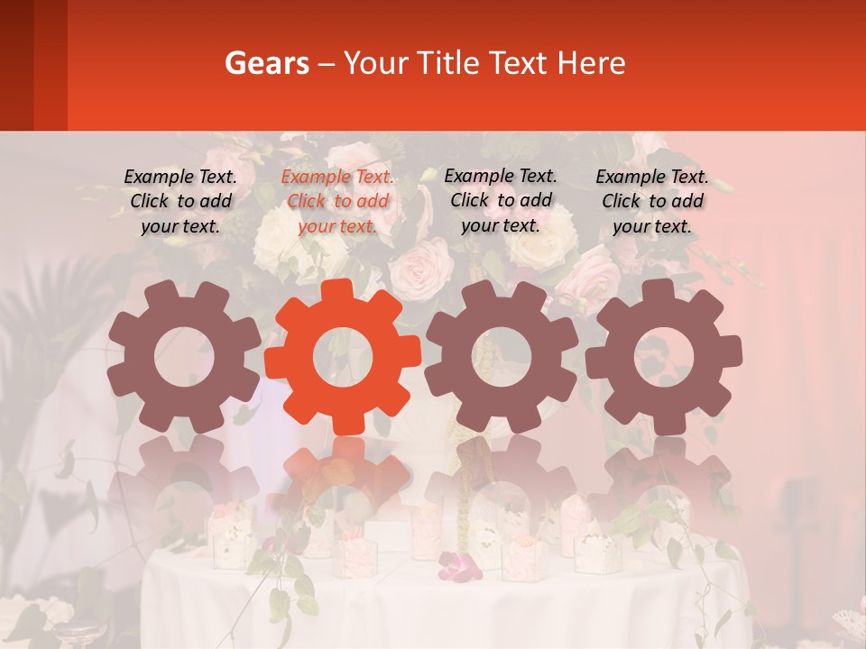 Cocktail Cloth Red PowerPoint Template