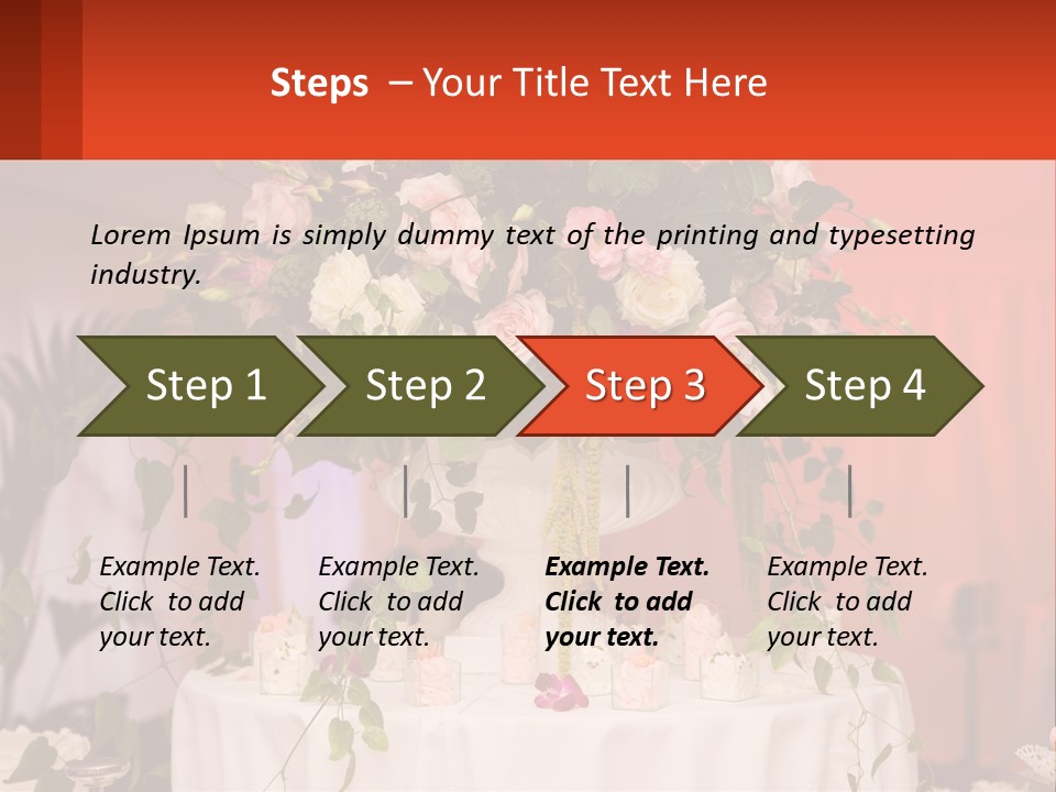 Cocktail Cloth Red PowerPoint Template