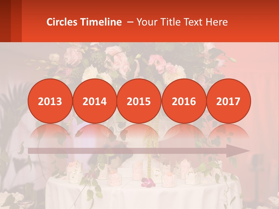 Cocktail Cloth Red PowerPoint Template