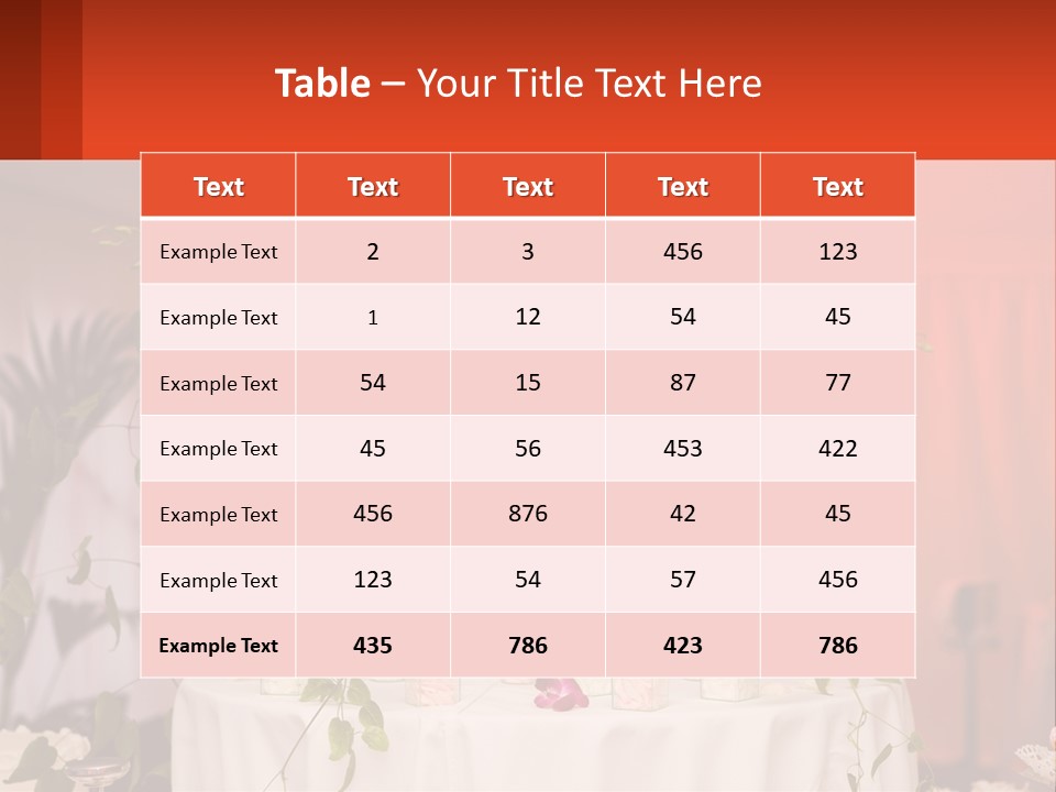 Cocktail Cloth Red PowerPoint Template