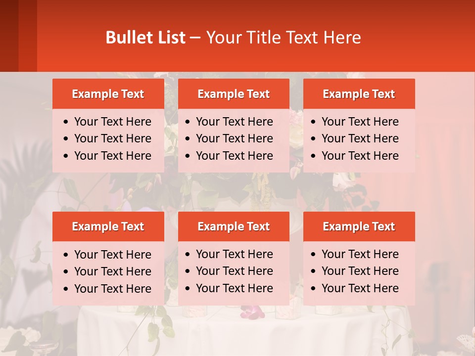 Cocktail Cloth Red PowerPoint Template