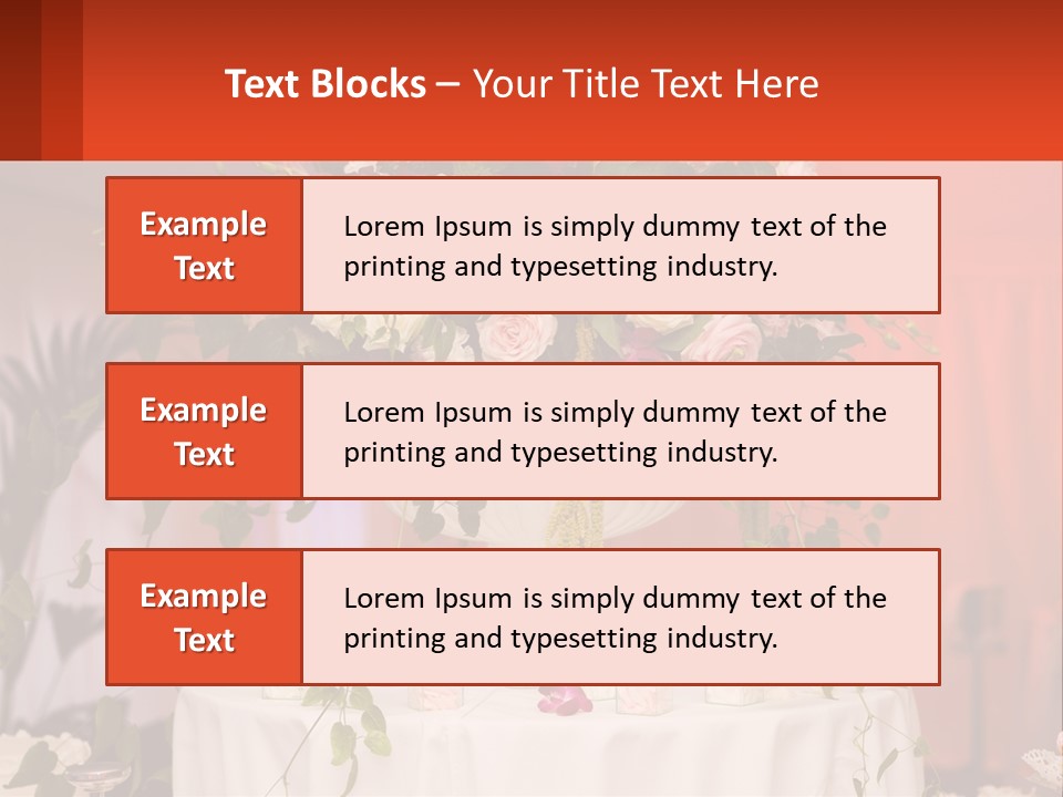 Cocktail Cloth Red PowerPoint Template