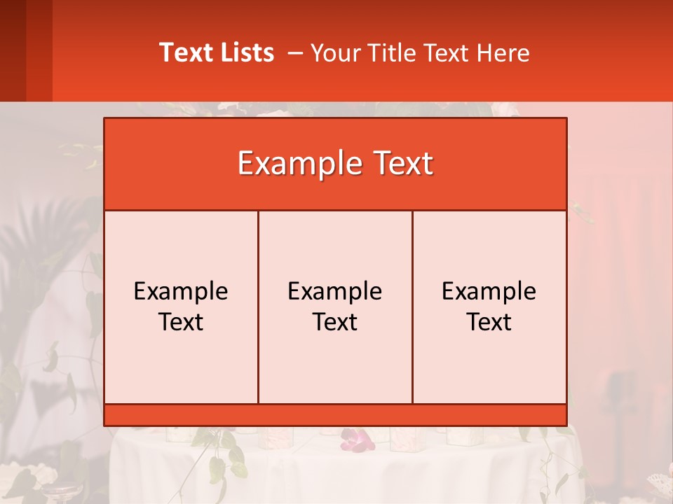 Cocktail Cloth Red PowerPoint Template
