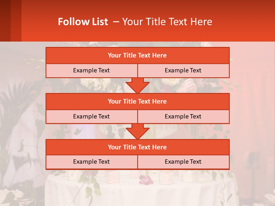 Cocktail Cloth Red PowerPoint Template