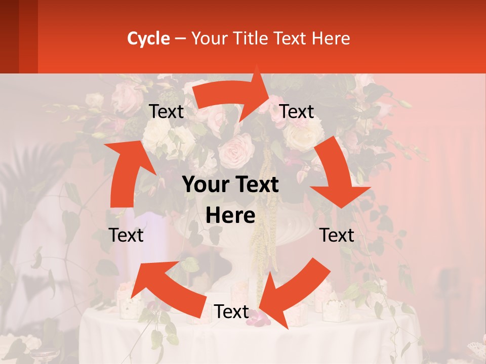 Cocktail Cloth Red PowerPoint Template