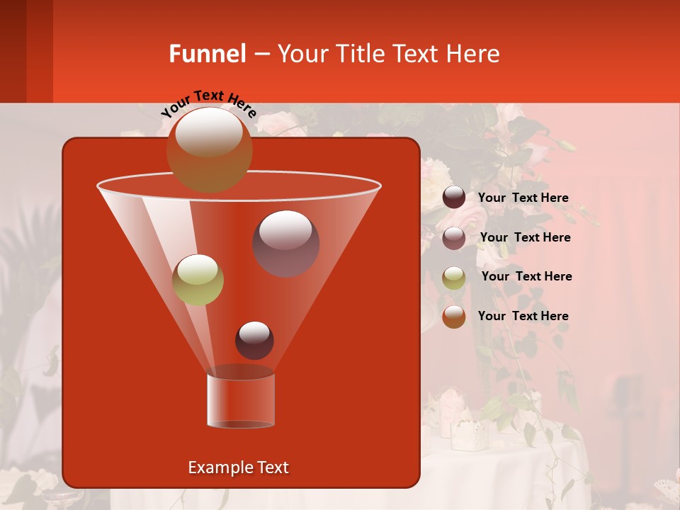 Cocktail Cloth Red PowerPoint Template