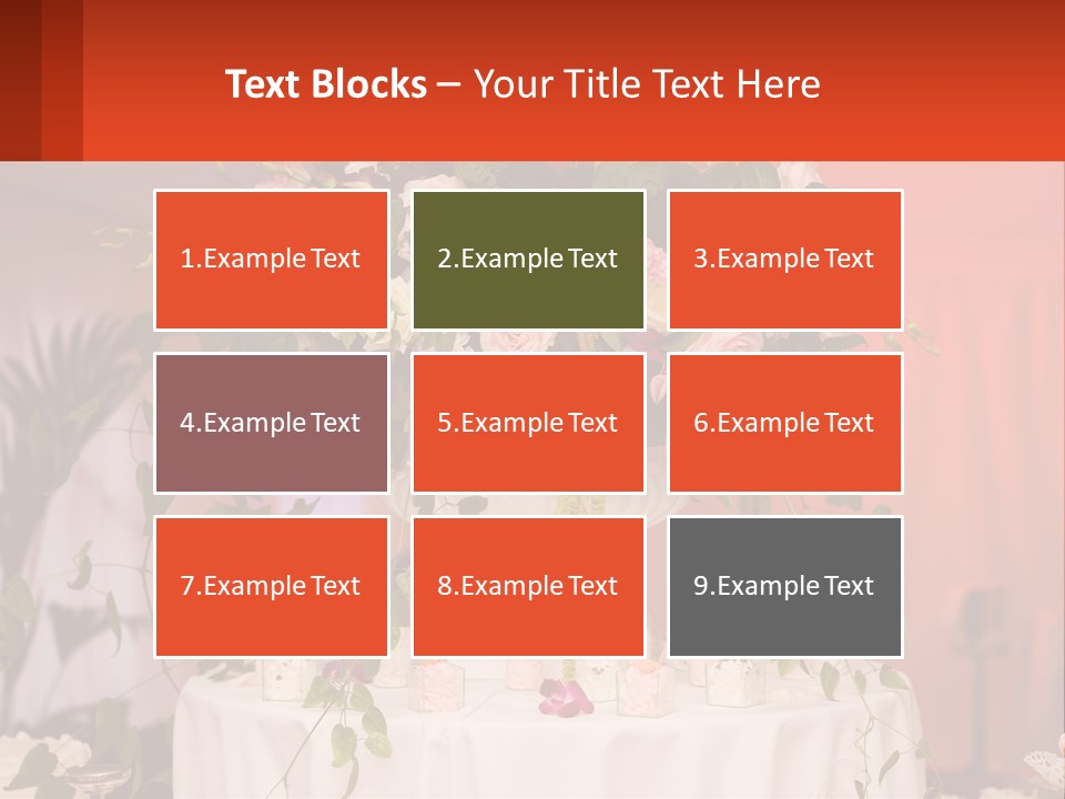 Cocktail Cloth Red PowerPoint Template