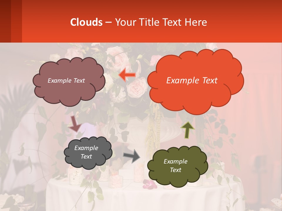 Cocktail Cloth Red PowerPoint Template