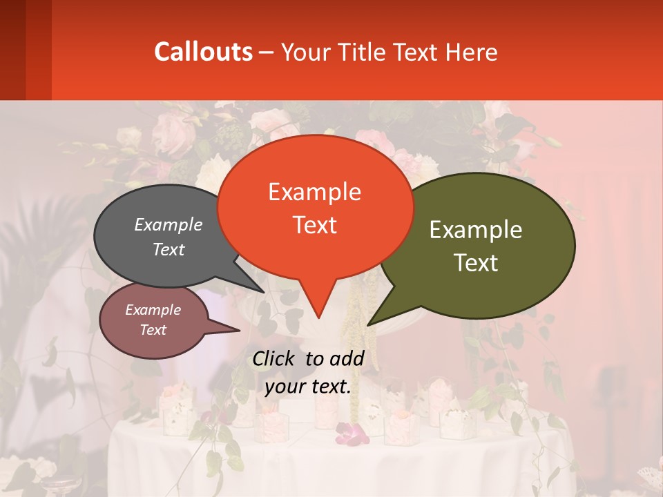 Cocktail Cloth Red PowerPoint Template