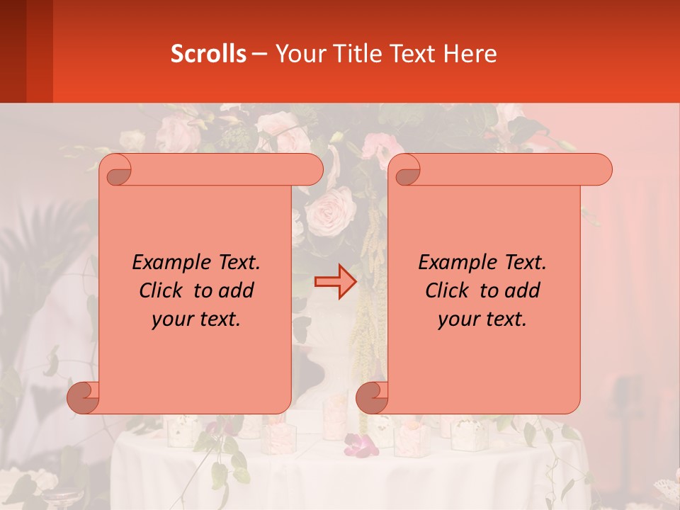 Cocktail Cloth Red PowerPoint Template