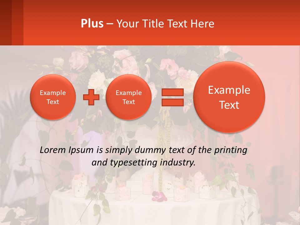 Cocktail Cloth Red PowerPoint Template