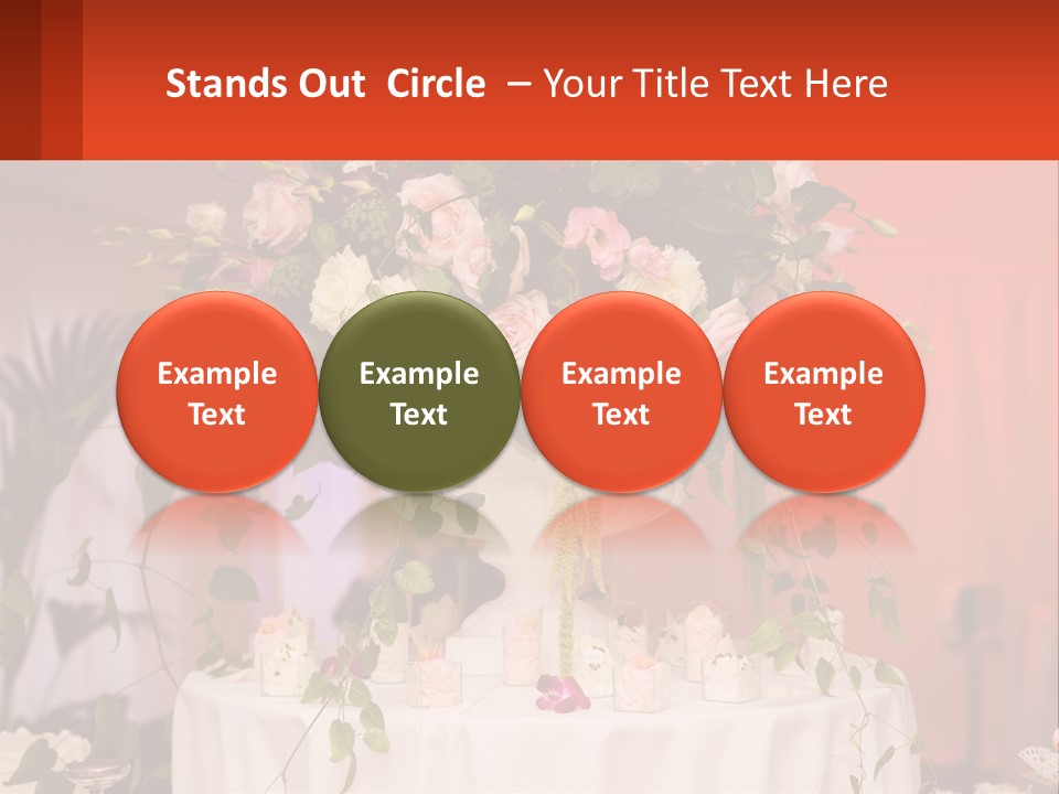 Cocktail Cloth Red PowerPoint Template