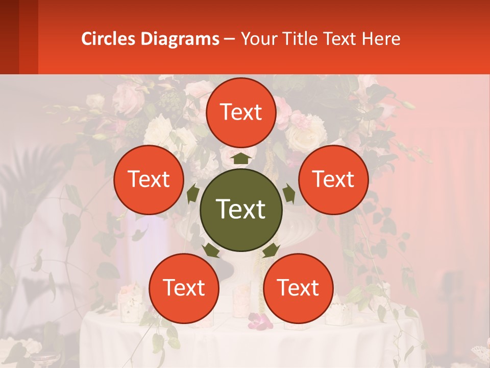 Cocktail Cloth Red PowerPoint Template