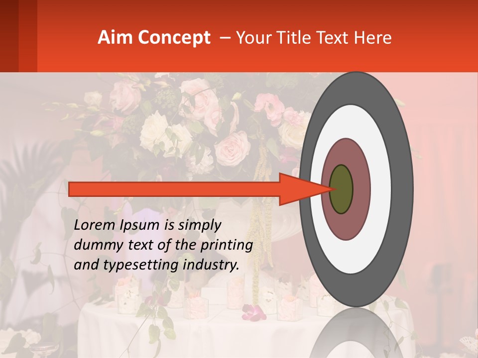 Cocktail Cloth Red PowerPoint Template