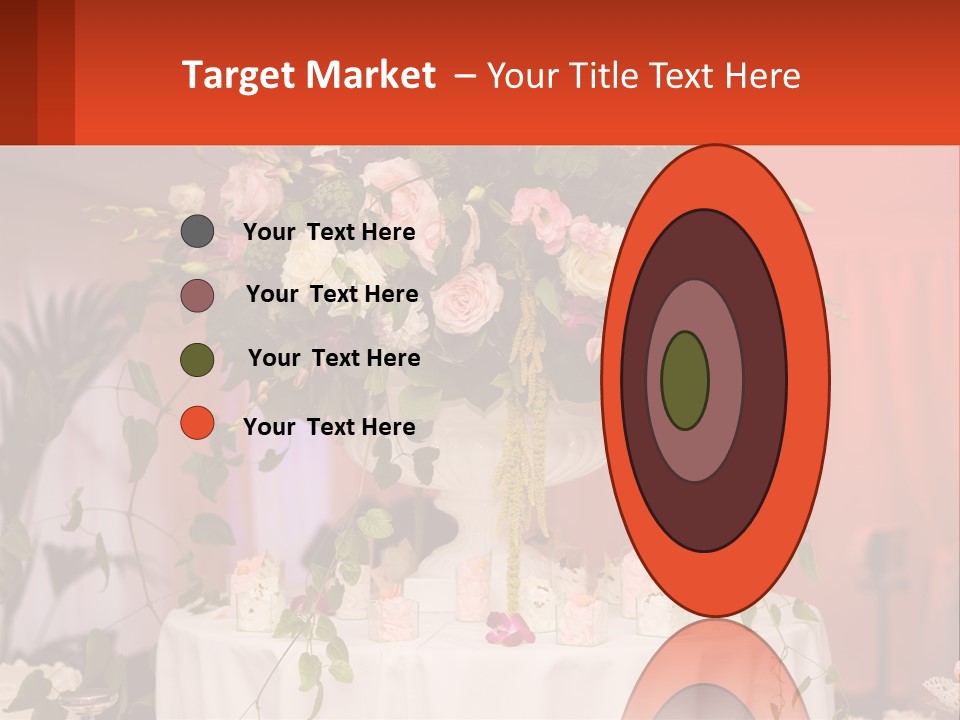 Cocktail Cloth Red PowerPoint Template