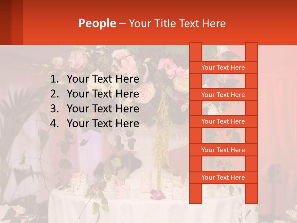 Cocktail Cloth Red PowerPoint Template