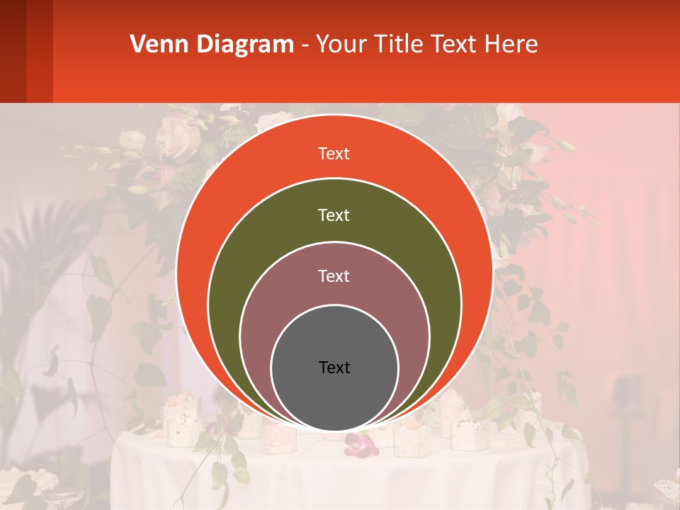 Cocktail Cloth Red PowerPoint Template